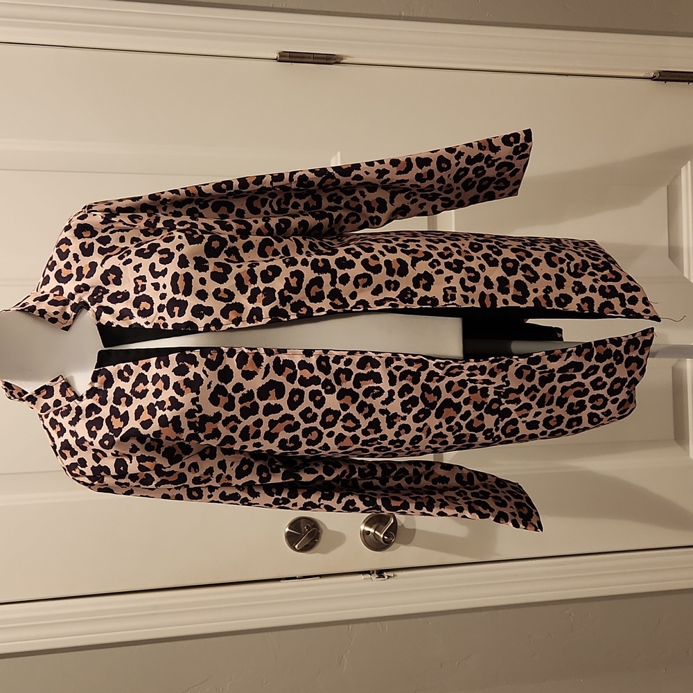 Leopard Print Lightweight Jacket/Cardigan Size XL